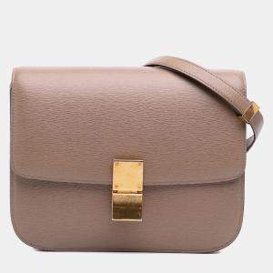 Celine Brown Medium Liege Calfskin Classic Box
