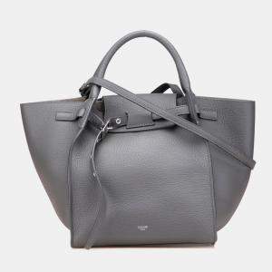 Celine Grey Small Grained Calfskin Big Bag