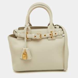 Celine Light Grey Leather Teen Conti Bag