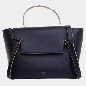 Celine Navy Blue Mini Palmelato Calfskin Belt Bag