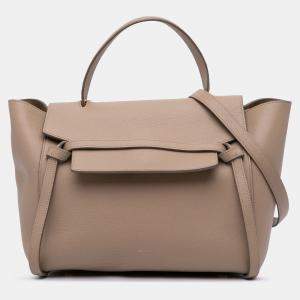 Pre Owned Celine Brown Mini Leather Belt Bag Satchel