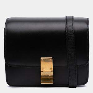 Pre Owned Celine Black Small Calfskin Classic Box