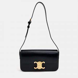 Pre Owned Celine Black Leather Triumph shoulder bag