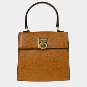 Pre Owned Celine Brown Leather Handbag JM13