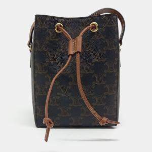 Pre Owned Celine Canvas Celine Triumph Micro Sailor