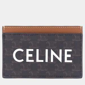 Pre Owned Celine Brown Canvas Triumph Card Holder