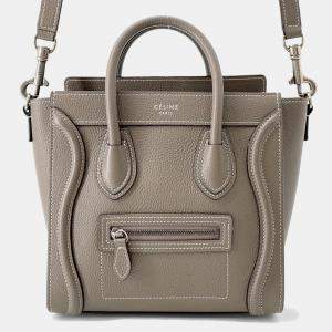 Pre Owned Celine Luggage Shopper Suri Leather Size Nano