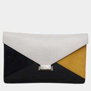 Pre Owned Mix Materials Envelope Clutch