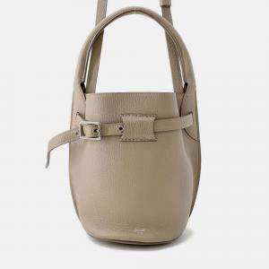 Pre Owned Celine Big Beige Leather Nano 2Way Bucket Bag 
