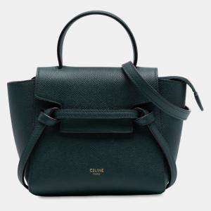 Pre Owned Celine Pico Grained Calfskin Belt Bag