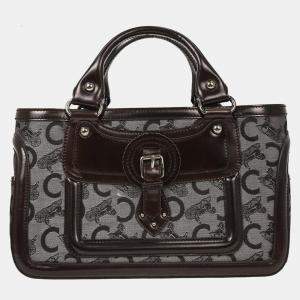Pre Owned Celine Brown Black C Macadam Boogie Bag Handbag