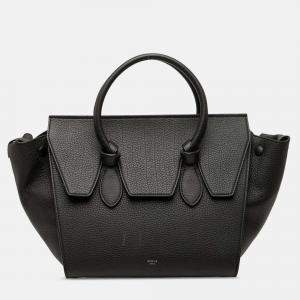 Pre Owned Celine Black Medium Grained Calfskin Tie Knot Tote