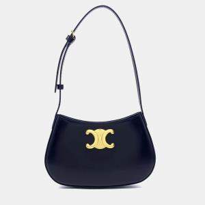 Pre Owned Celine Black Leather Tilly Bag Medium