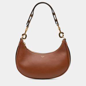 Pre Owned Celine Brown Leather Ava Shoulder Bag