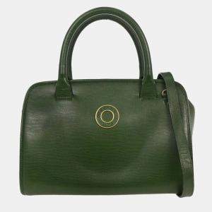 مملوكة مسبقًا Celine Green Leather 2Way Handbag