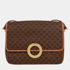 مملوكة مسبقًا حقيبة كتف سيلين بي في سي بني مكدام