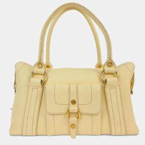 مملوكة مسبقًا Celine Cream Leather Handbag