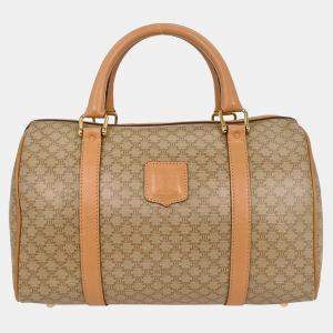 مملوكة مسبقًا Celine Beige Macadam Duffle Handbag