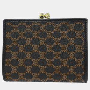 مملوكة مسبقًا Celine Black Pvc Macadam Wallet