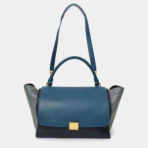 مملوكة مسبقًا Celine Tri Color Leather Medium Trapeze Bag