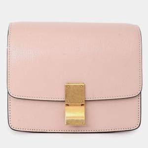 مملوكة مسبقًا Celine 2016 Pink Leather Small Box Crossbody