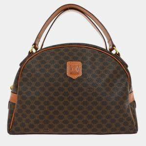 Pre Owned Celine Brown Macadam Handbag