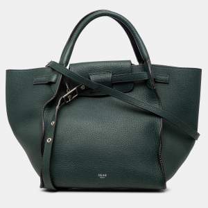 مملوكة مسبقًا Celine Green Small Grained Calfskin Big Bag