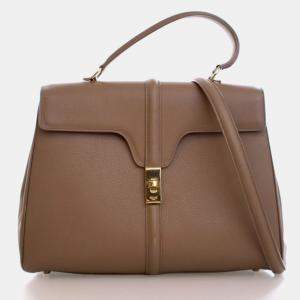 Pre Owned Celine Classique Calfskin 16 Top Handle Bag