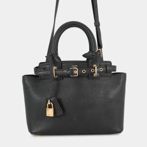 مملوكة مسبقًا Celine Teen Conti Handbag Black Leather