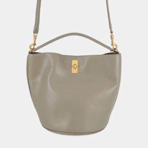 Pre Owned Celine Teen Bucket 16 Green Leather