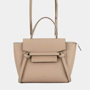 مملوكة مسبقًا Celine Belt Bag Beige Leather Size Nano