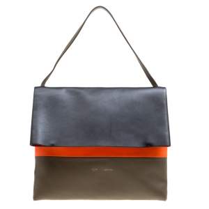 Pre Owned Celine Tri Color Leather All Soft Bag