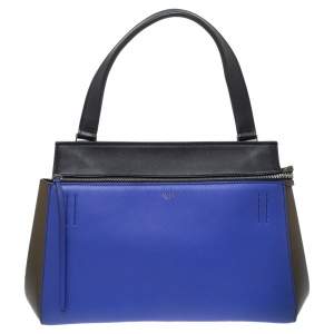 Pre Owned Céline Tri Color Leather Small Edge Bag