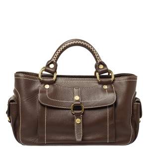 Pre Owned Celine Brown Leather Boogie Tote