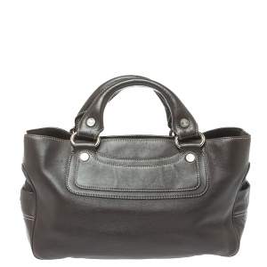Pre Owned Celine Dark Brown Leather Boogie Tote
