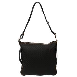 Celine Black Macadam Canvas Messenger Bag