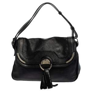 Pre Owned Celine Black Leather Daydream Shoulder Bag
