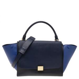 مملوكة مسبقًا Celine Tri Color Leather Medium Trapeze Top Handle Bag