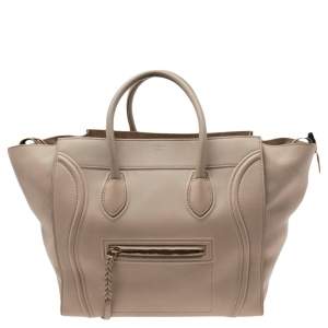 Pre Owned Céline Beige Leather Large Phantom Luggage Tote