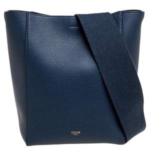 Pre Owned Celine Navy Blue Sangle Shoulder Bag