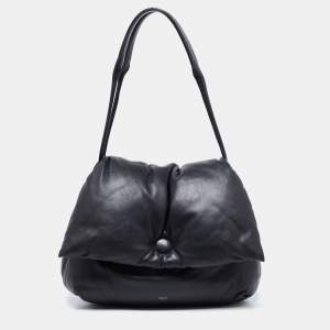 Pre Owned Celine Black Leather Pillow Shoulder Bag