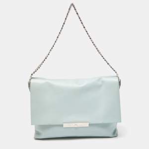 Pre Owned Celine Blue Leather Blade Shoulder Bag