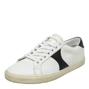 Pre Owned Celine White Leather Low Top Sneakers Size 37