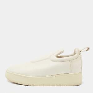 Celine White Leather Low Top Sneakers Size 36