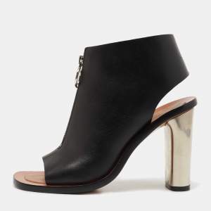 Celine Black Leather Bam Spartan Sandals Size 38