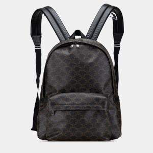 Pre Owned Medium Triomphe Coated Canvas Backpack