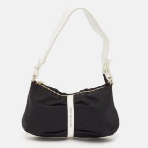 Cerruti 1881 Black/White Nylon Shoulder Bag