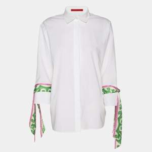 Pre Owned CH Carolina Herrera White Cotton Long Sleeve Shirt M