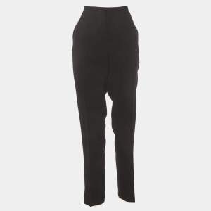 مملوكة مسبقًا CH Carolina Herrera Black Crepe Formal Trousers M