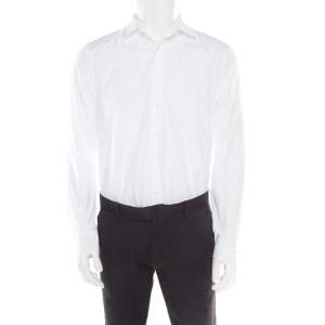CH Carolina Herrera White Cotton Long Sleeve Button Front Shirt XL